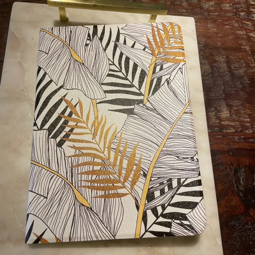 NWT iPad cover for iPad 9.7, iPad Air 2, iPad gen 5 and 6. Black, white, & gold